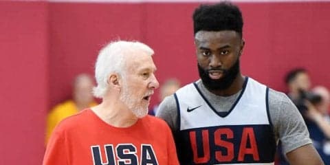 最後の親善試合に臨むアメリカ代表、ジェイレン・ブラウン「意識を変えなければ」