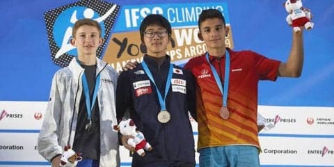 西田秀聖が大会2連覇／IFSC世界ユース選手権2019【リード／ユースA男女＆ジュニア女子】
