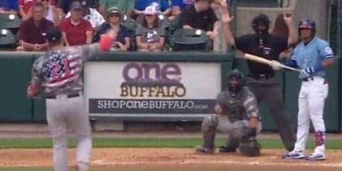 【MLB】投球直前で審判からタイムを取られ…マイナー投手が観客席へ投げる衝撃の一投