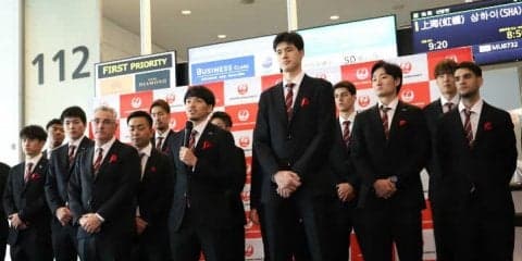 ワールドカップへ向けて飛び立ったバスケ日本代表、篠山竜青は「最善を尽くす」
