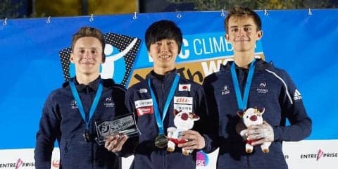 天笠颯太、“最初で最後の” 世界ユース制覇！／IFSC世界ユース選手権2019【ボルダリング／ユースB男女＆ジュニア男子】