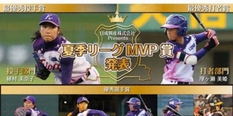 【女子プロ野球】夏季リーグMVPが決定　投手は植村、打者は厚ヶ瀬と京都フローラ勢が受賞