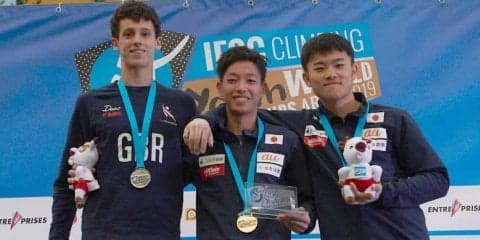 百合草碧皇が初出場初優勝！日本勢がさらに金1、銀1、銅2を獲得／IFSC世界ユース選手権2019【ボルダリング／ユースA男女＆ジュニア女子】