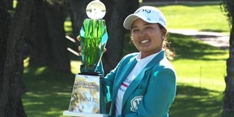鈴木愛「難コースでアン・ソンジュ選手、申ジエ選手に勝てたことは自信になる」自分のゴルフに集中して掴んだ今季4勝目