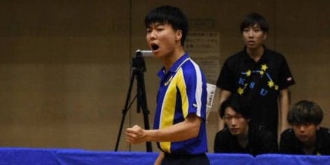 【卓球部】 男子は３勝１敗、女子は全勝で秋季リーグ戦折り返し