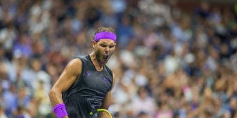 ナダルの全速力からのポール回しにタイガー・ウッズも大興奮。「信じられないほどのパフォーマンス」