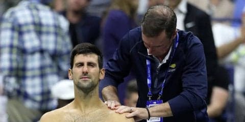 左肩故障で途中棄権のジョコビッチ「楽天OPはうまくいけばプレーできる」