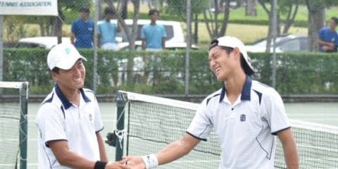 【庭球部男子】 近大に１セットも奪えず完敗