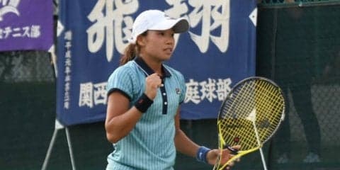 【庭球部女子】　１勝４敗で関大戦敗北