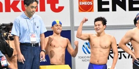 【水上競技部競泳パート】　男子４００㍍フリーリレーがＢ決勝１位！　塩川も５位の大健闘！