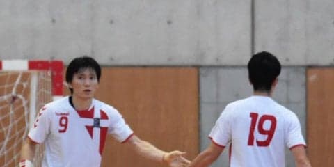 【ハンドボール部男子】　同大にわずか１点差で敗北