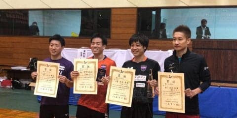 大矢英俊「本当に嬉しい」　ベテラン対決制し初優勝＜全日本社会人卓球選手権＞