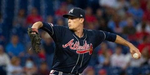 ブレーブス左腕のカーブが「芸術的」　MLB公式サイトも注目「みんな見惚れる」