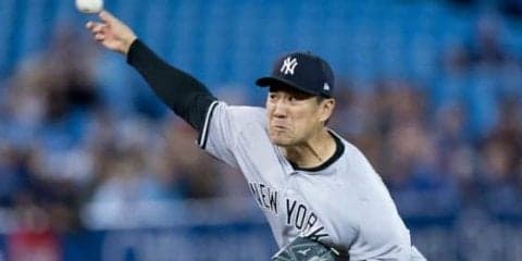 【MLB】田中将大、11勝目が消滅　5回4失点で降板、リリーフまさかのボークで同点