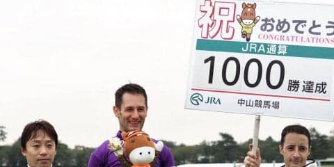 M.デムーロ騎手 JRA通算1000勝達成！