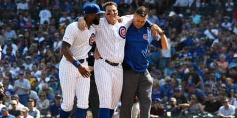 【MLB】「見ているだけで痛い」カブス・リゾの右足首捻り動画にファン絶句　「オーマイゴッド」
