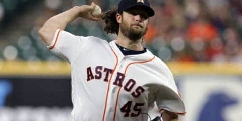 【MLB】アストロズ・コール、史上18人目のシーズン300奪三振達成！　球団では33年ぶりの快挙