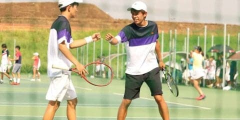 【テニス部男子】　期待の１年ペア惜敗