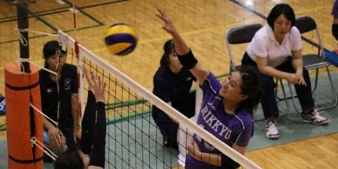 【女子バレーボール部】昇格に向けて勝負の秋！チームのムードメーカーが躍動しストレート勝ち!!