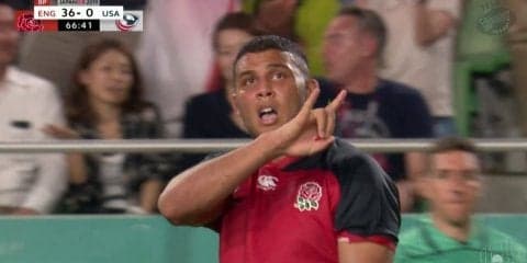 イングランド連勝！アメリカから7トライを奪い45－7で2戦連続で勝ち点5獲得