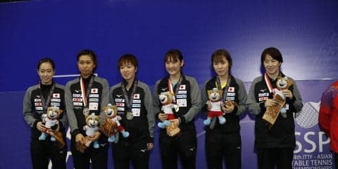 【今週の日本の卓球】日本女子団体銀メダル　アジア卓球選手権　全日程終了