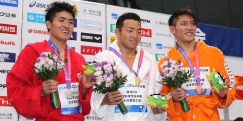 男子メドレーリレー覇権奪還ならず　思いは来年へ