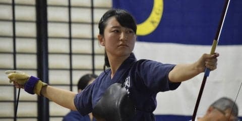 【弓道部女子】　天理大に１中差でリーグ戦初勝利！