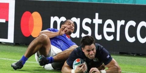 日本と同組のスコットランド4トライ！34－0でサモアを圧倒し勝ち点5獲得！