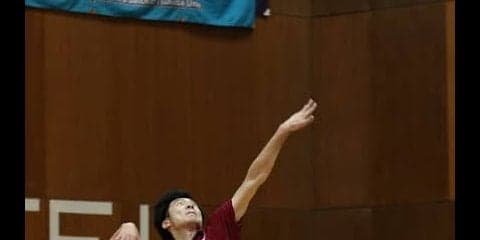 1セットは取られるも筑波大に勝利、開幕負けなしの8連勝を飾った