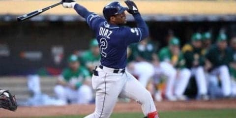 【MLB WCゲーム】レイズが3イニング連続弾！　先頭打者弾のディアスが2発目でマナイアKO