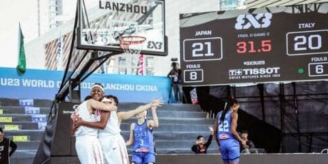3x3女子日本代表、U23ワールドカップ第2戦でイタリアに逆転勝利で開幕2連勝