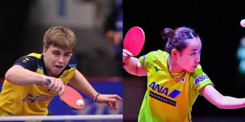 昨年女王・伊藤美誠、“地元の新星”男子選手と会場練習＜スウェーデンオープン＞