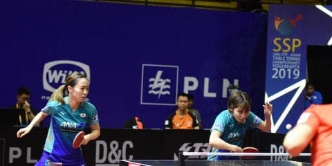 石川佳純/平野美宇ペア、準々決勝へ＜卓球・スウェーデンオープン＞