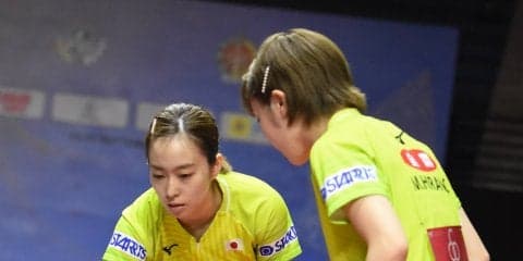 石川/平野、4強入り　次戦は中国香港ペアと＜卓球・スウェーデンオープン＞
