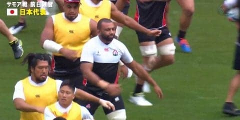 ラグビー日本代表、サモア戦を前に豊田スタジアムで練習を公開