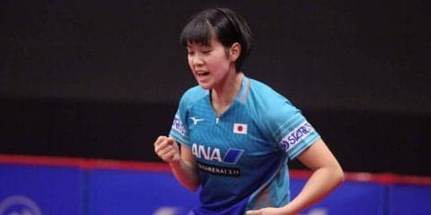 長﨑美柚、中国選手に連勝ならず　世界ジュニア女王に敗戦＜卓球・スウェーデンオープン＞