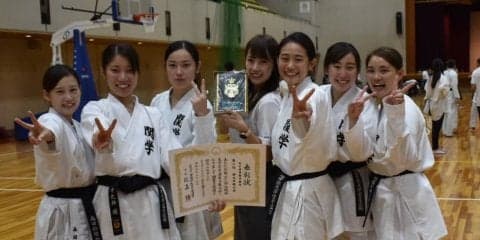 【空手道部】　女子組手競技で７年ぶりのベスト４！　男女組手競技が全国へ