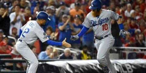 【MLB 地区S】ドジャース、6回に打者11人7得点の猛攻で逆転　勝てば地区Sに突破に王手