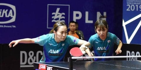 石川/平野、準優勝　中国ペアの堅守崩せず＜卓球・スウェーデンオープン＞