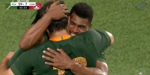 南アフリカが10トライでカナダに66－7と圧勝！決勝トーナメント進出を決める
