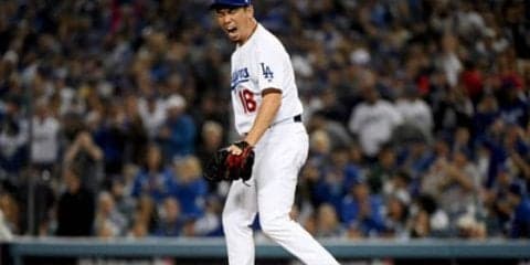 【MLB 地区S】前田健太、大仕事で雄叫び！　カーショー2被弾で同点直後に登板し3者連続三振斬り