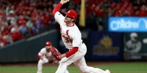 【MLB 優勝決定S】元Gマイコラスが粘投、6回98球7安打7奪三振1失点で降板