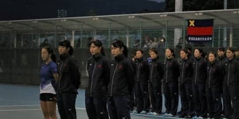 【テニス（女子）】王座優勝の夢半ばにして準決勝で散る／全日本大学対抗テニス王座決定試合準決勝　関大戦