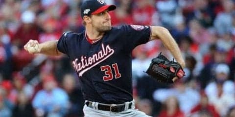 【MLB 優勝決定S】シャーザー、7回11奪三振1安打無失点！　ナショナルズが初の世界一へ敵地2連勝