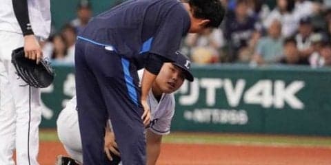 西武平良にアクシデント　鷹デスパのライナーが右足直撃、続投も安打と四球許して降板