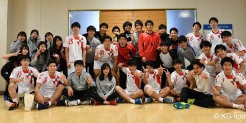 【ハンドボール部男子】　リーグ最終戦は関大に惜敗し、４年生は引退