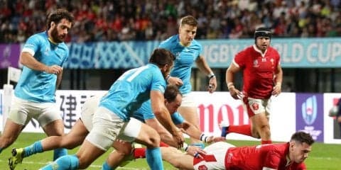 ウェールズ、最後まで粘るウルグアイを35－13で振り切りプールDを1位通過！　