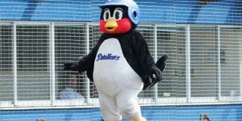 つば九郎が水没した戸田球場の現状を報告「げーじが、あっちこっちに。。。」