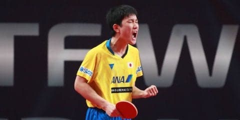張本智和のスーパーラリー、ITTF選出“今日のベストポイント”に＜卓球・ドイツオープン＞