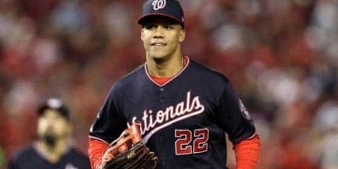 【MLB 優勝決定S】ナショナルズのソトが守備でずっこけ　返球しようとして転倒…悪送球で1点献上